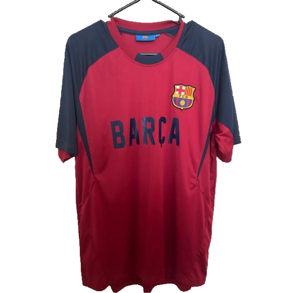 Men's FC Barcelona Red/Blue T-Shirt - Size XL Barca Preowned